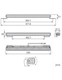 Medidas Barra LED osram Slim Homologada LightBar SX500 Osram LEDDL107-SP Osram | LeonLeds