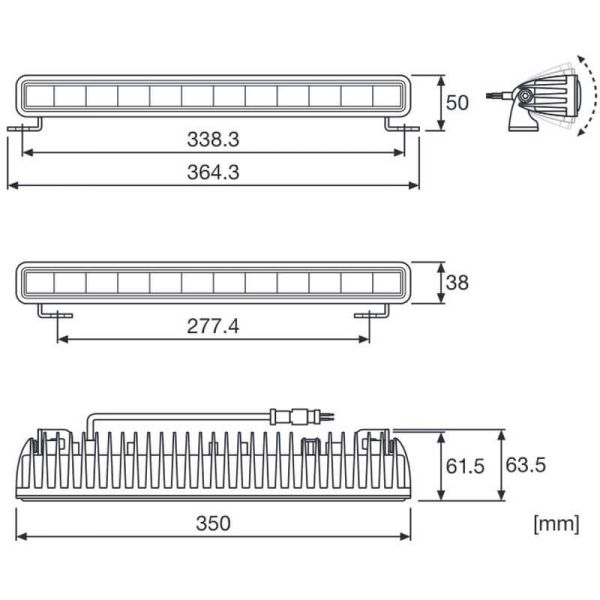 Barra LED osram 4x4 Homologada LightBar SX300 Osram Osram | LeonLeds