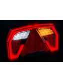 Piloto trasero LED con triangulo 12V 6 Funciones y Posición Efecto Neon AR F1 R1 S1 2A IIIA Con Cable FT-372 Fristom | LeonLeds
