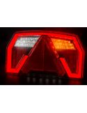 Piloto trasero LED con triangulo 12V 6 Funciones y Posición Efecto Neon AR F1 R1 S1 2A IIIA Con Cable FT-372 Fristom | LeonLeds