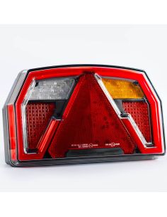 Piloto trasero LED con triangulo 12V 6 Funciones y Posición Efecto Neon AR F1 R1 S1 2A IIIA Con Cable FT-372 Fristom | LeonLeds