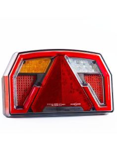 Feu arrière LED avec triangle 12V 6 Fonctions et Position Effet Néon AR F1 R1 S1 2A IIIA Avec Câble FT-372 Fristom | LéonLeds 2