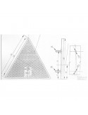 Dimensiones de Triangulo Reflectante Homologado | LeonLeds Reflectantes pare remolques