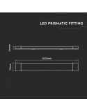 Pantalla LED Linear 150Cm con 50W y 6.000Lm Blanca Vtac | LeonLeds