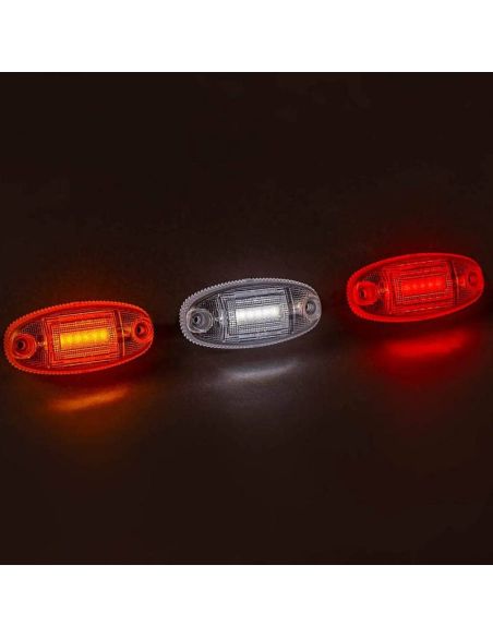 Feu de gabarit LED puissant Blanc, Ambre ou Rouge FT-068 Homologation européenne E9 avec feu