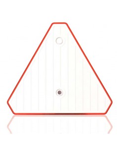 Triangulo reflectante rojo | Triangulo reflectante con agujeros pare remachar | Triangulo reflectante sin esquinas | LeonLeds 2