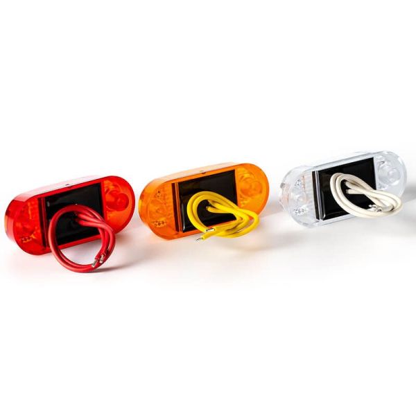 Mini feu de gabarit LED blanc, ambre ou rouge FT-062 Approbation européenne A R1 SM1