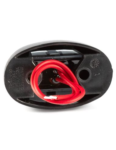 Indicateur LED de dégagement ovale Rouge FT-067 c LED A R1 SM1 12V - 36V