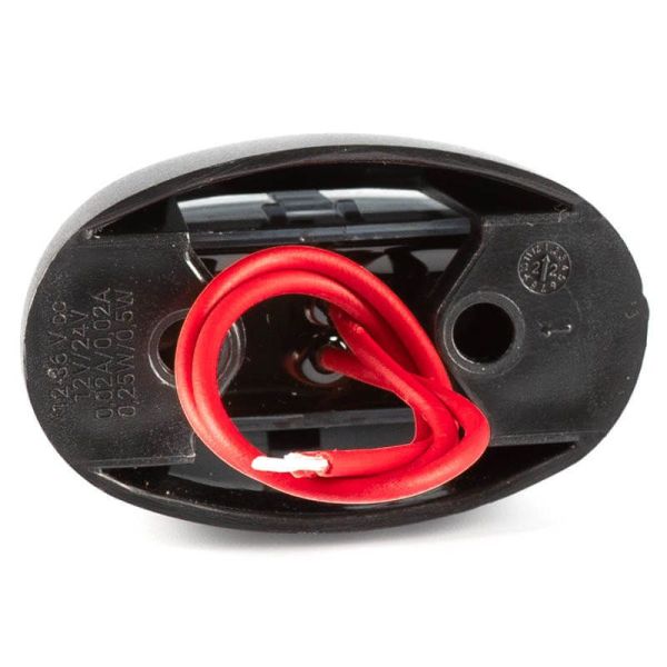 Piloto LED de galibo ovalado Rojo FT-067 c LED A R1 SM1 12V - 36V