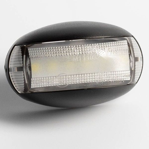 Piloto LED de galibo ovalado Blanco FT-067 B LED A R1 SM1 12V - 36V
