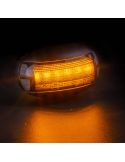 Piloto LED de galibo ovalado ambar FT-067 Z LED A R1 SM1 12V - 36V