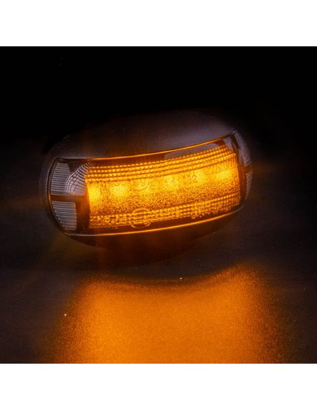 Piloto LED de galibo ovalado ambar FT-067 Z LED A R1 SM1 12V - 36V
