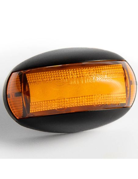 Luz de afastamento LED oval âmbar FT-067 Z LED A R1 SM1 12V - 36V