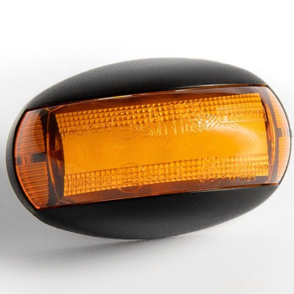 Piloto LED de galibo ovalado ambar FT-067 Z LED A R1 SM1 12V - 36V