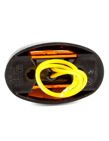 Luz de afastamento LED oval âmbar FT-067 Z LED A R1 SM1 12V - 36V