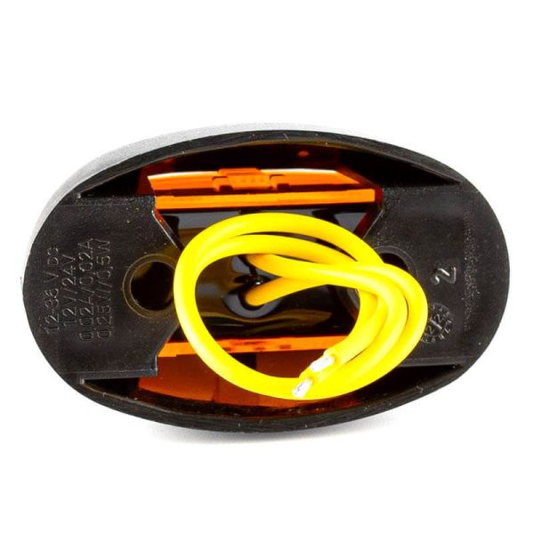 Piloto LED de galibo ovalado ambar FT-067 Z LED A R1 SM1 12V - 36V