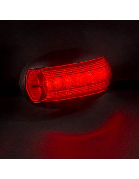 Piloto LED de galibo ovalado Rojo FT-067 C LED A R1 SM1 12V - 36V Fristom