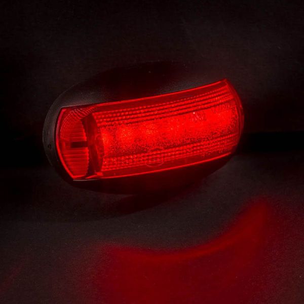 Indicador LED de folga oval Vermelho FT-067 C LED A R1 SM1 12V - 36V Fristom