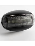 Foco LED Oval Preto FT-067 LED Escuro A R1 SM1 12V - 36V FT-067 c LED | LeonLeds