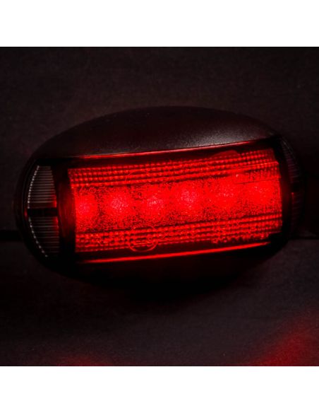Foco LED Oval Preto FT-067 LED Escuro A R1 SM1 12V - 36V FT-067 C LED | LeonLeds