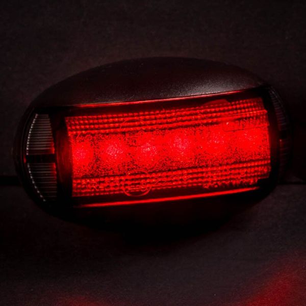 Piloto LED de galibo ovalado Black FT-067 Dark LED A R1 SM1 12V - 36V FT-067 C LED | LeonLeds