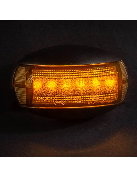 Piloto LED de galibo ovalado Black FT-067 Dark LED A R1 SM1 12V - 36V FT-067 Z LED | LeonLeds