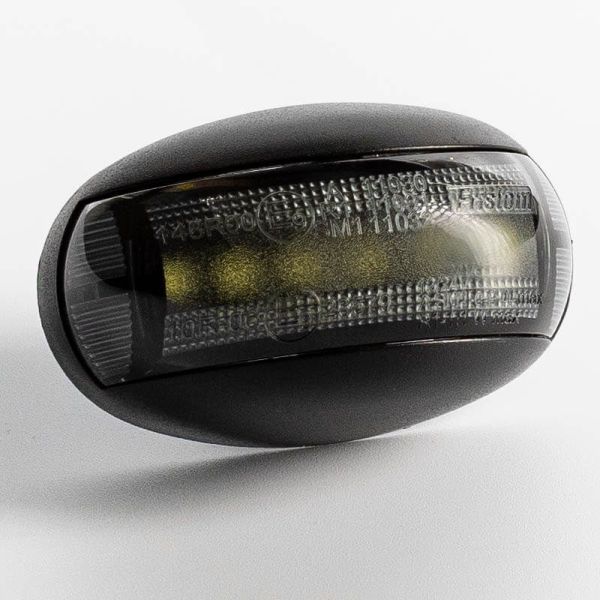 Piloto LED de galibo ovalado Black FT-067 Dark LED A R1 SM1 12V - 36V FT-067 B LED | LeonLeds