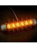 Barra LED Estroboscópica Ambar para emergencia ahumada 6 Programas XA1 NR65 12V-36V FT-200 LED DARK Fristom | LeonLeds