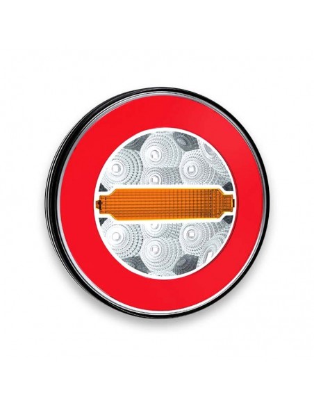 Luz Traseira LED 3 Funções 12/24V FT-113 Fristom Rodada Luz Traseira Caminhão Reboque Banheira 12v 24v Aprovado | leonleds