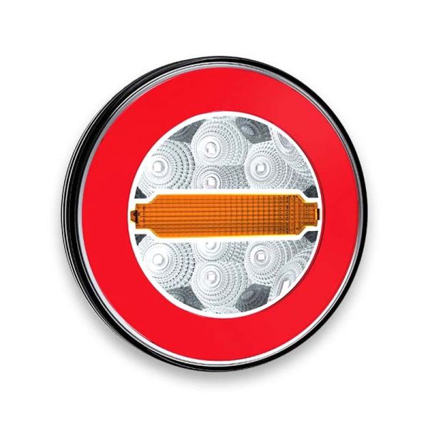 Piloto Trasero LED 3 Funciones 12/24V FT-113 Fristom Piloto trasero Redondo Camión Remolque Bañera 12v 24v Homologado | LeonLeds