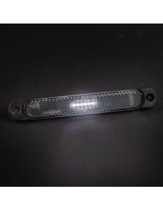 Barre de dégagement LED avec LED FT-065 réfléchissantes Blanc, Ambre ou Rouge Fixation avec 2 vis A R1 SM1 et IA FT-065 B LED 2