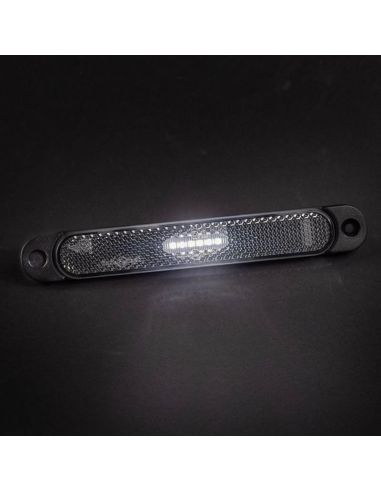 Barra de afastamento de LED com fixação de LED FT-065 refletivo Branco, Âmbar ou Vermelho com 2 parafusos A R1 SM1 e LED IA FT-0