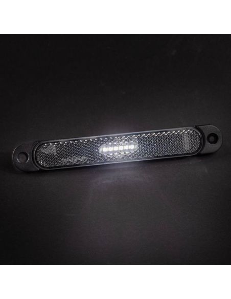 Barra LED de galibo con reflectante Blanca, Ambar o Roja FT-065 LED sujección con 2 tornillos A R1 SM1 y IA FT-065 B LED