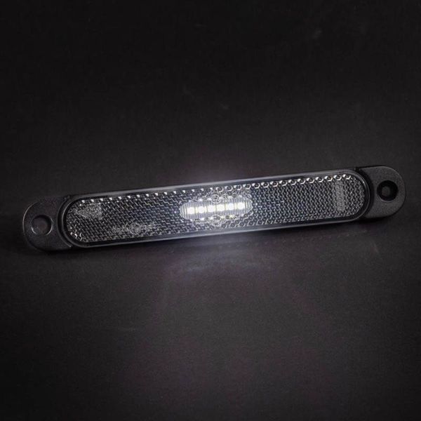 Barra de afastamento de LED com fixação de LED FT-065 refletivo Branco, Âmbar ou Vermelho com 2 parafusos A R1 SM1 e LED IA FT-0