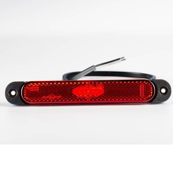 Barra LED de galibo con reflectante Roja FT-065 LED sujección con 2 tornillos A R1 SM1 y IA FT-065 c LED