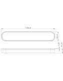 Dimensiones Barra LED de galibo con reflectante adhesiva FT-065 Z Tape LED Ambar A R1 SM1 y IA Fristom | LeonLeds