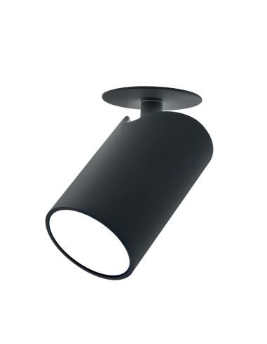 Foco empotrar SAL 1 Luz GU10 Negro IP20, 5,8CM Ø