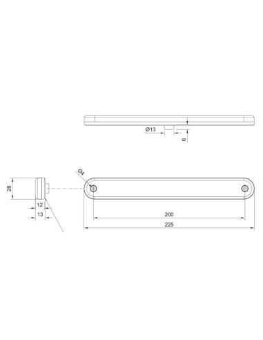 Terceiro piloto de luz de freio 12V 24V FT-190 LED Mantra | Leon Iluminação LED