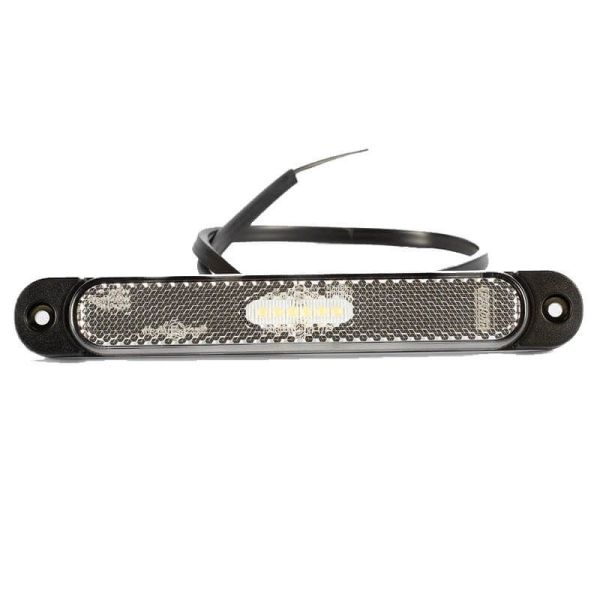 Barra de afastamento de LED com fixação de LED FT-065 refletivo Branco, Âmbar ou Vermelho com 2 parafusos A R1 SM1 e LED IA FT-0