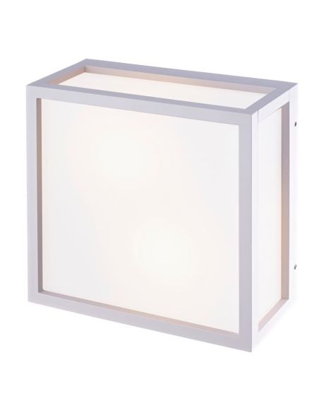 Plafon exterior 2 luzes UTAH 2 luzes IP65, cinza branco IP65