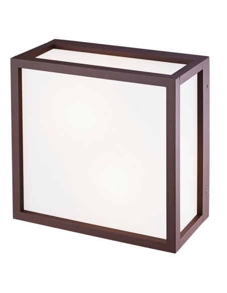 Plafon externo 2 luzes UTAH 2 luzes IP65, marrom IP65