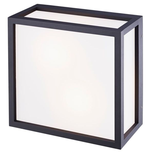 Plafon exterior 2 luzes UTAH 2 luzes IP65, cinza escuro IP65