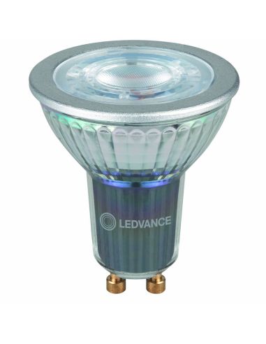Ampoule LED GU10 puissante à intensité variable 9,6W remplacement 100W Classe de performance 36º | LéonLeds