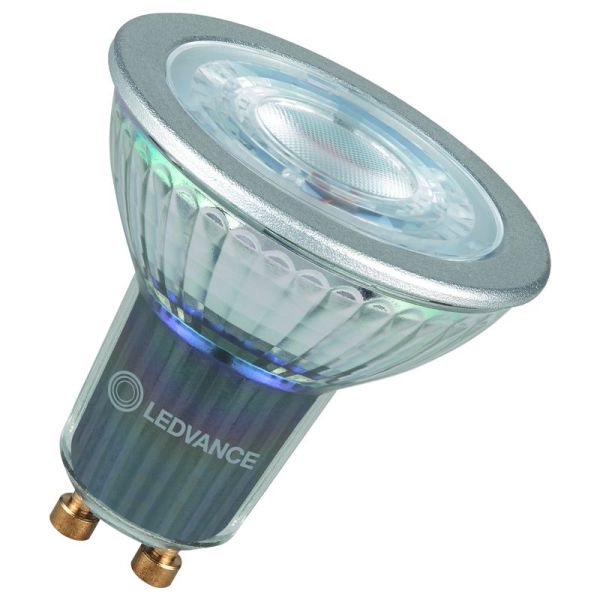Ampoule LED GU10 puissante à intensité variable 9,6W remplacement 100W Classe de performance 36º | LéonLeds