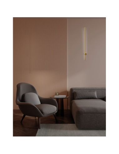 Aplique de pared LED TOBAGO oro 3000K, 7W  9W y 12W ambiente
