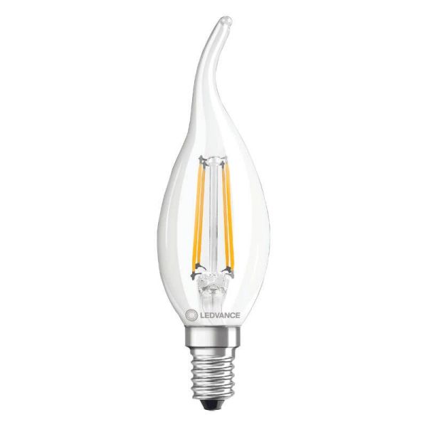 Bombilla LED llama E14 BA35 4W - 40W Luz Cálida 2.700K Performance Class Classic LedVance | LeonLeds