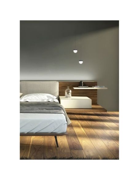 Lámpara colgante LED Empotrado KILDA 10W 3000K blanco, negro u oro ambiente