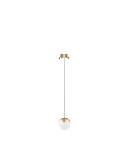 Lampe Suspendue LED Encastrable KILDA 10W Or 3000K