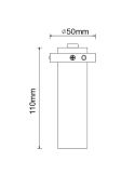 Foco LED L TRIMASI 7W 3000K 400Lm oro, blanco o negro medidas