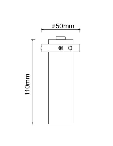 Foco LED L TRIMASI 7W 3000K 400Lm oro, blanco o negro medidas